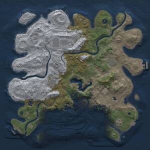 Thumbnail Rust Map: Procedural Map, Size: 4250, Seed: 1215528837, 14 Monuments