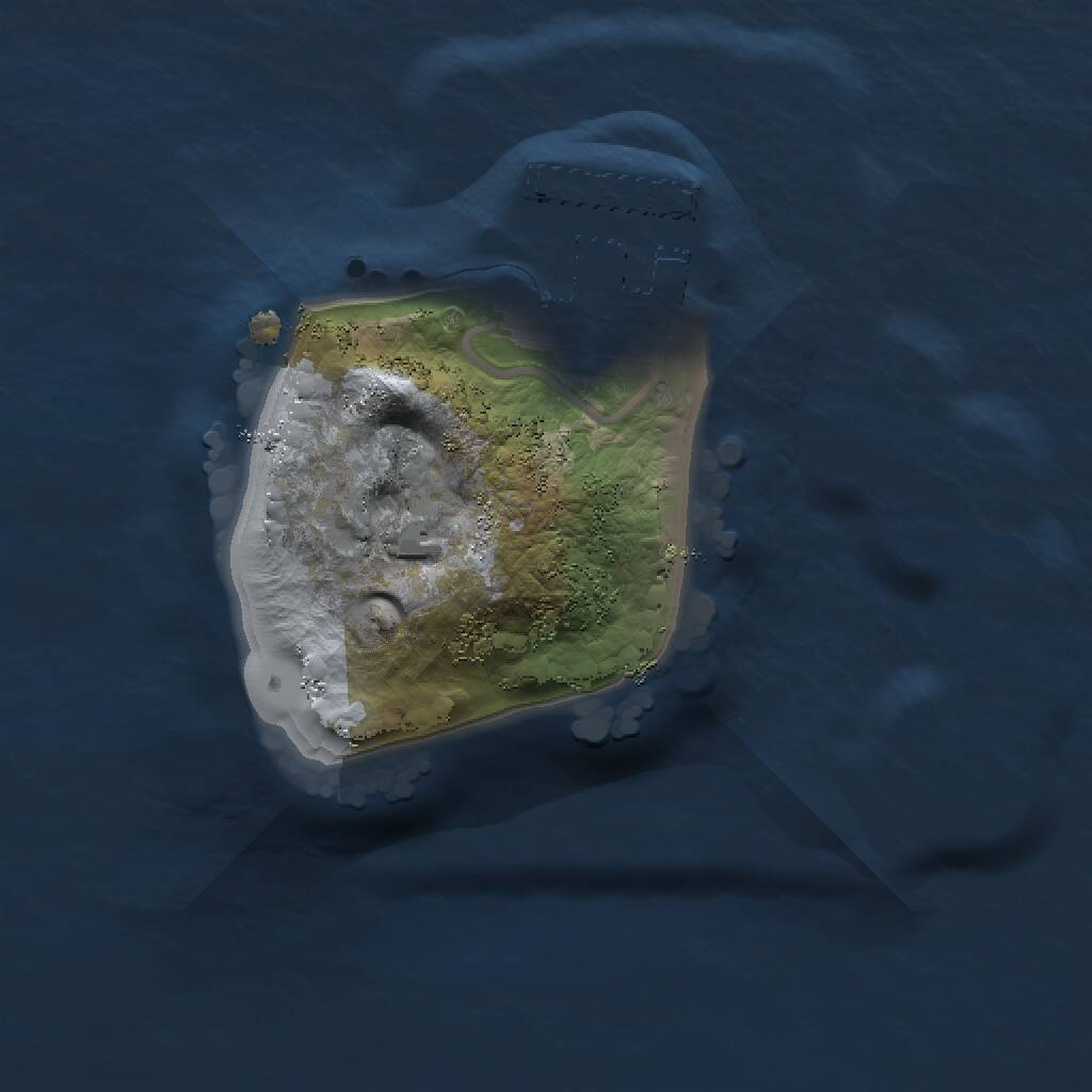 Rust Map: Procedural Map, Size: 1300, Seed: 6769, 2 Monuments