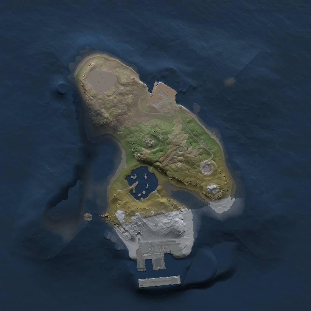 Rust Map: Procedural Map, Size: 1500, Seed: 9989, 3 Monuments