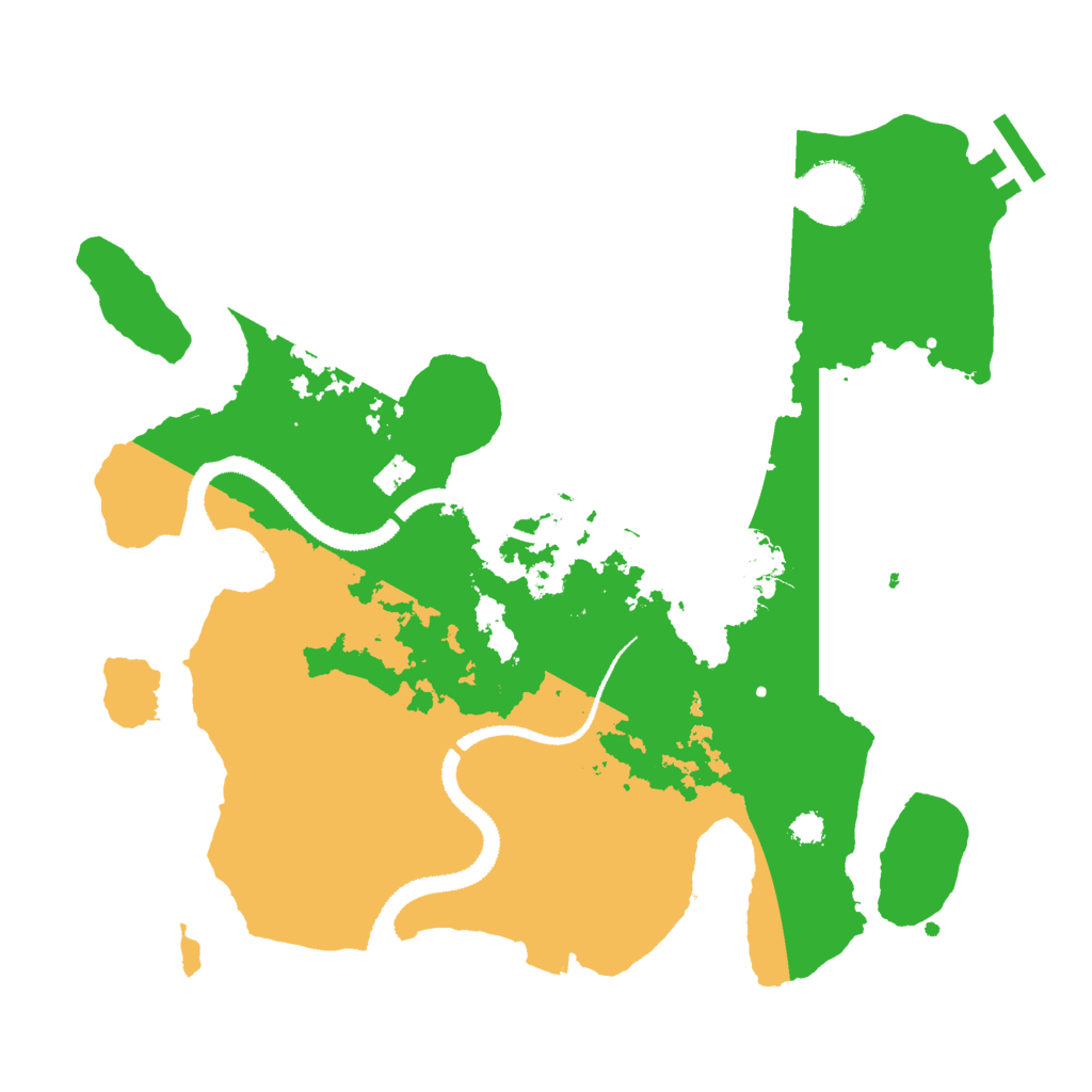 Biome Rust Map: Procedural Map, Size: 3000, Seed: 33738165