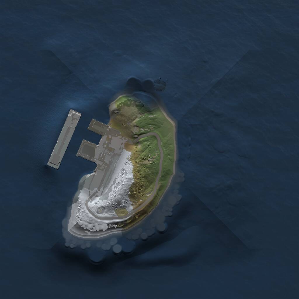 Rust Map: Procedural Map, Size: 1000, Seed: 1256877, 2 Monuments