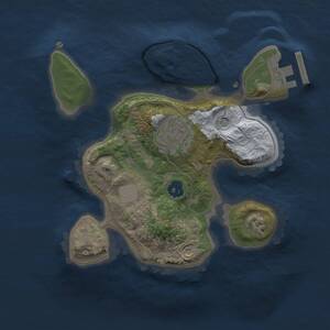 Thumbnail Rust Map: Procedural Map, Size: 2000, Seed: 1292977521, 4 Monuments