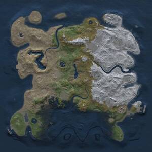Thumbnail Rust Map: Procedural Map, Size: 4000, Seed: 1473535225, 14 Monuments