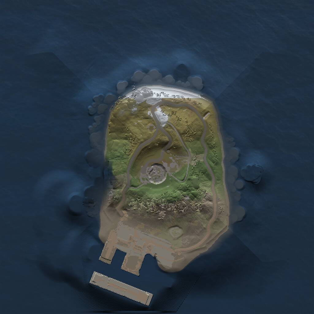 Rust Map: Procedural Map, Size: 1000, Seed: 915331, 3 Monuments