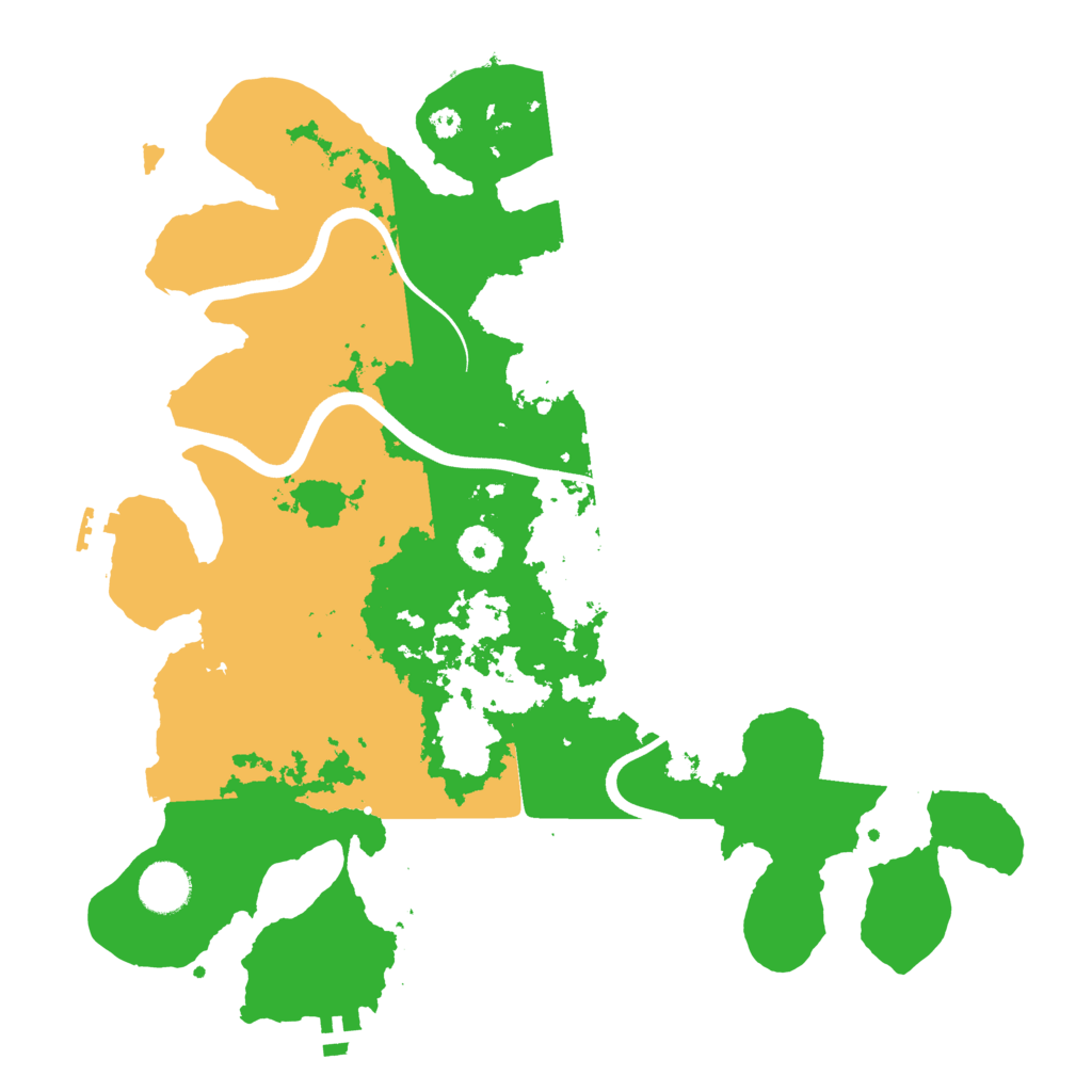 Biome Rust Map: Procedural Map, Size: 3700, Seed: 114617201