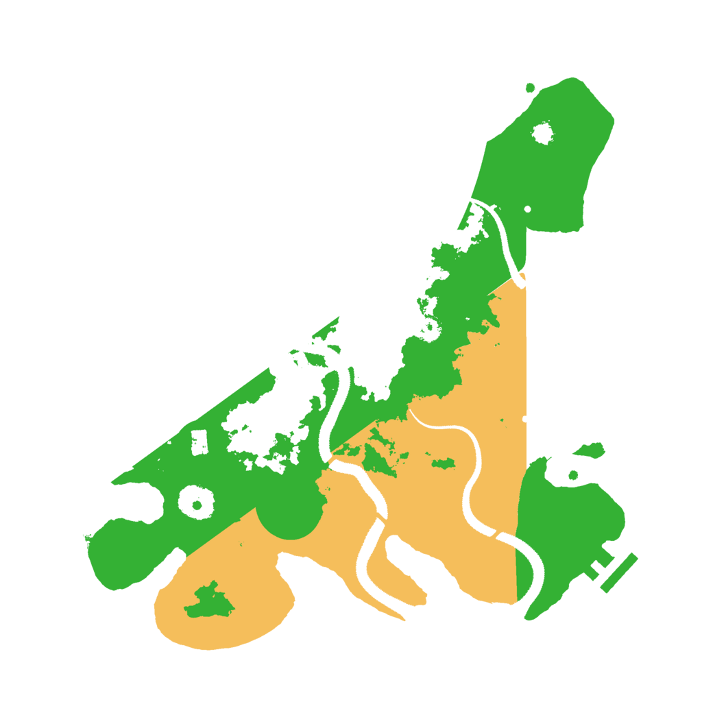 Biome Rust Map: Procedural Map, Size: 3000, Seed: 157266001