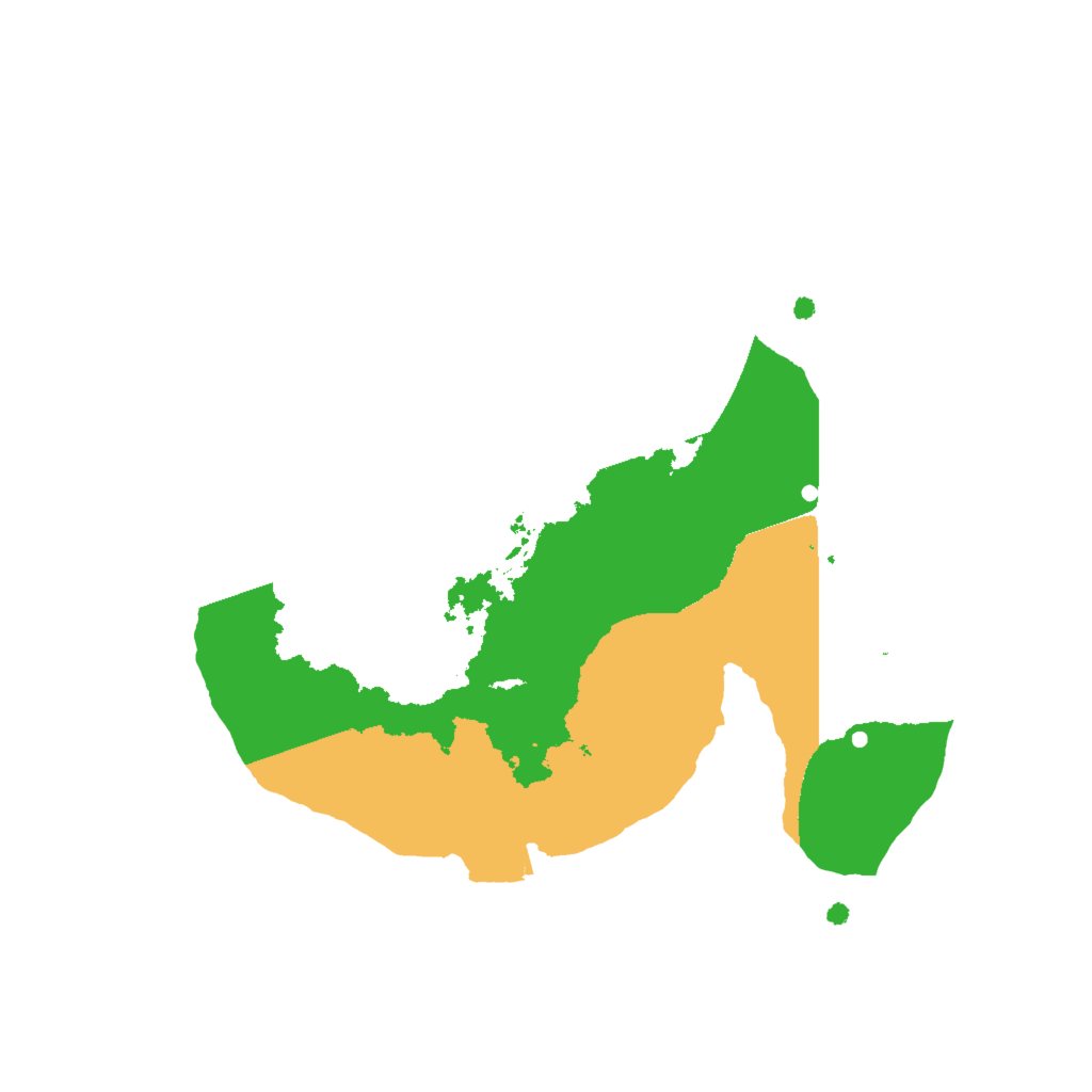 Biome Rust Map: Procedural Map, Size: 2000, Seed: 875883668