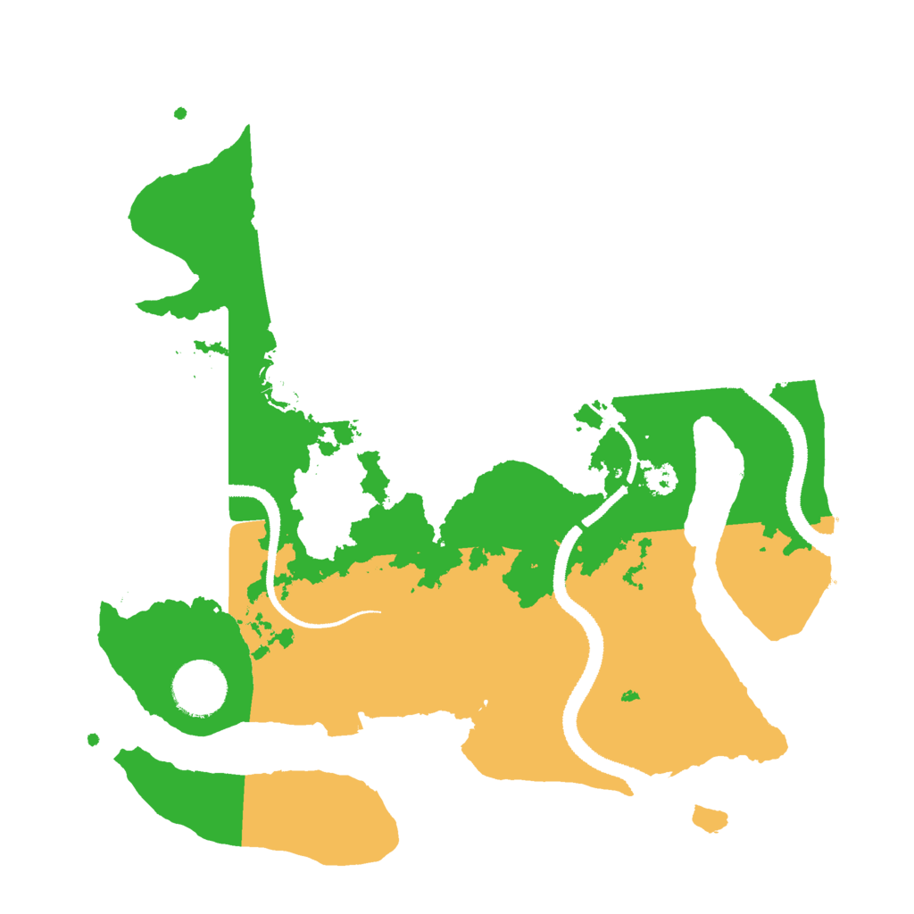 Biome Rust Map: Procedural Map, Size: 3000, Seed: 975009916