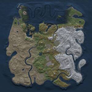 Thumbnail Rust Map: Procedural Map, Size: 4250, Seed: 461890279, 17 Monuments