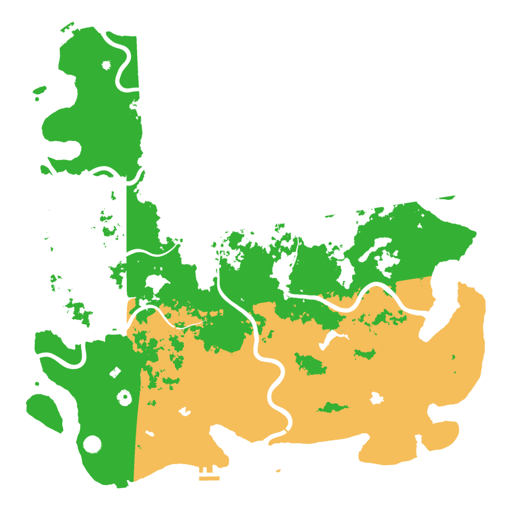 Biome Rust Map: Procedural Map, Size: 5000, Seed: 447283804