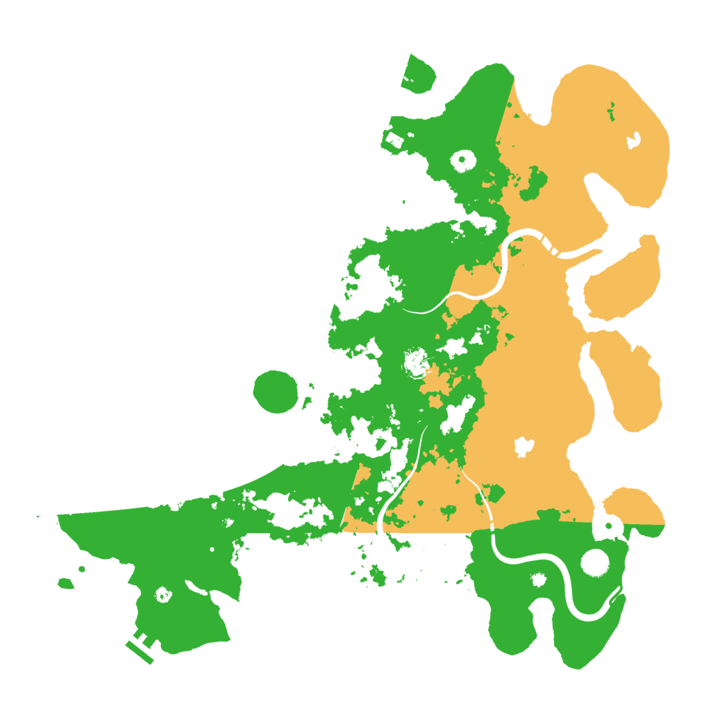 Biome Rust Map: Procedural Map, Size: 4500, Seed: 58185709