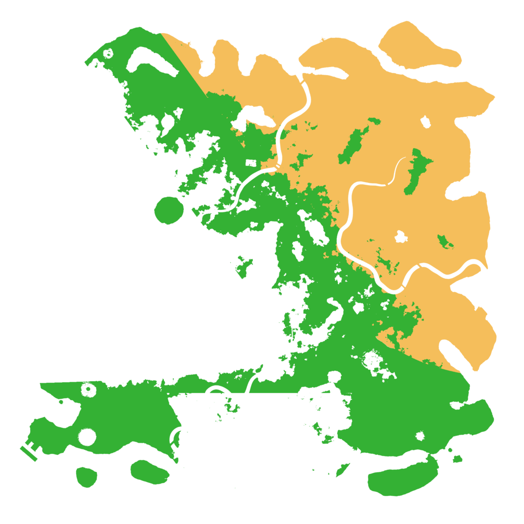Biome Rust Map: Procedural Map, Size: 5250, Seed: 1368202988