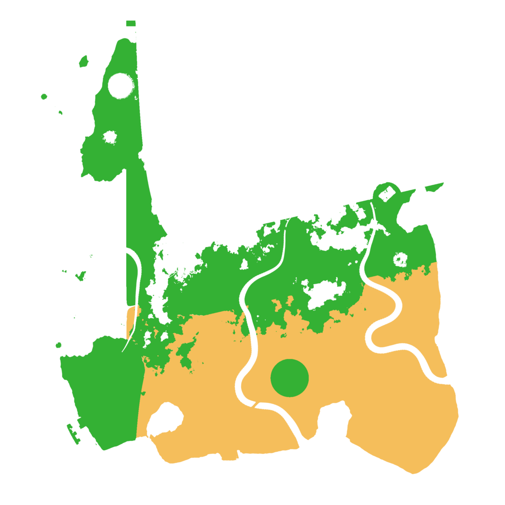 Biome Rust Map: Procedural Map, Size: 3500, Seed: 54546614