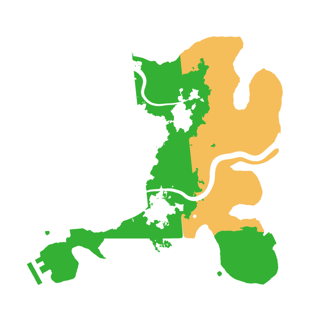 Biome Rust Map: Procedural Map, Size: 2700, Seed: 2468192