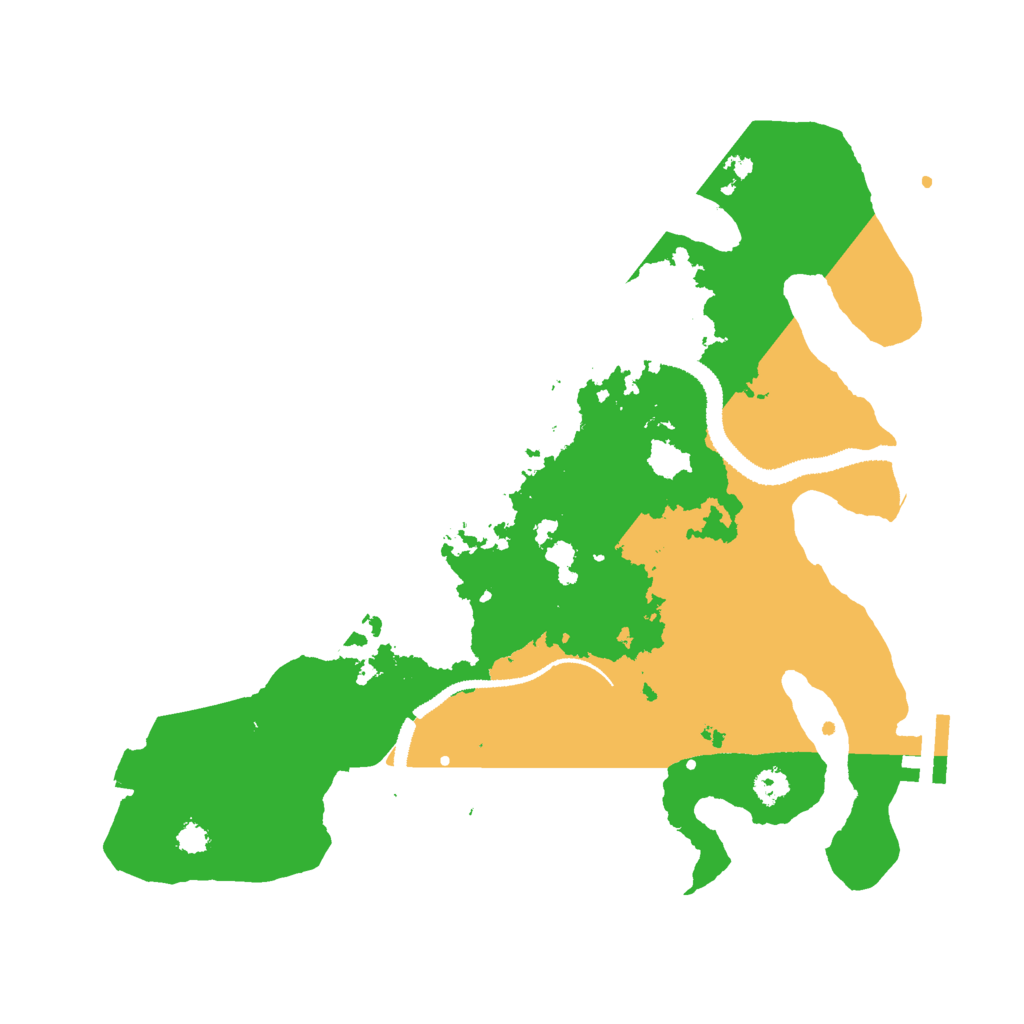 Biome Rust Map: Procedural Map, Size: 3000, Seed: 121314