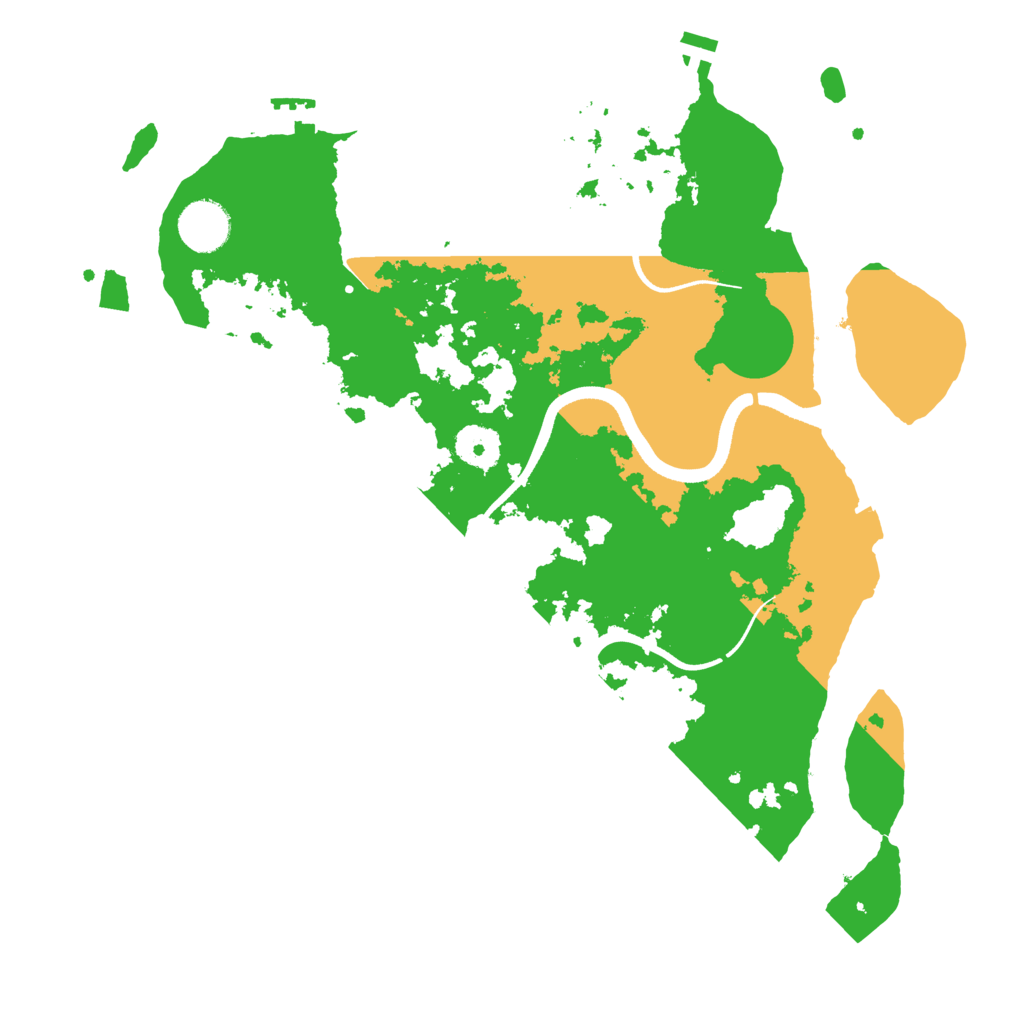 Biome Rust Map: Procedural Map, Size: 3500, Seed: 61850780