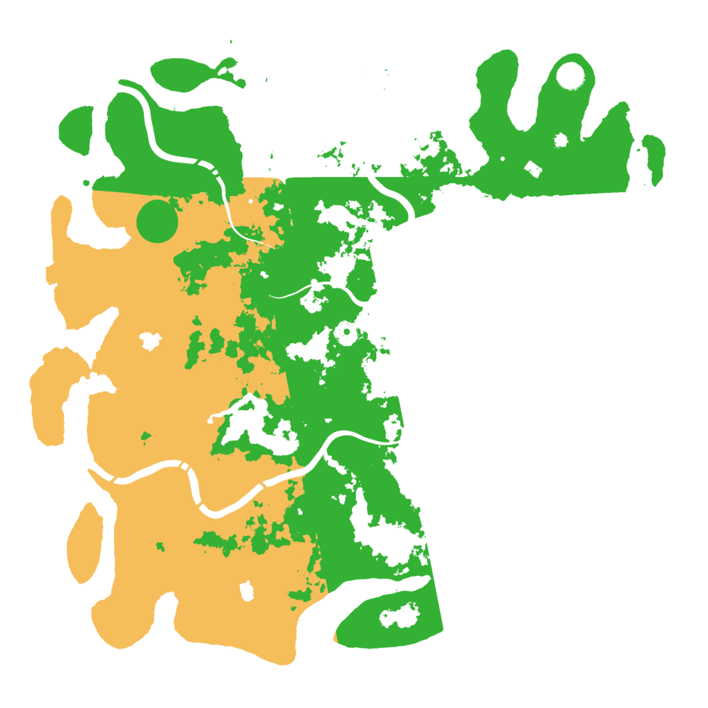 Biome Rust Map: Procedural Map, Size: 4500, Seed: 565550894