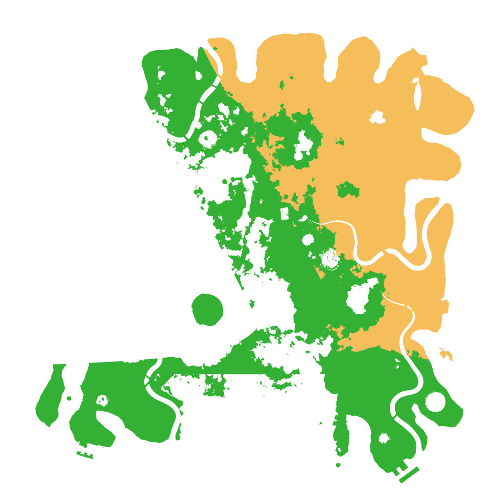Biome Rust Map: Procedural Map, Size: 4400, Seed: 626790