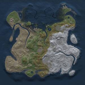 Thumbnail Rust Map: Procedural Map, Size: 3575, Seed: 868564480, 15 Monuments