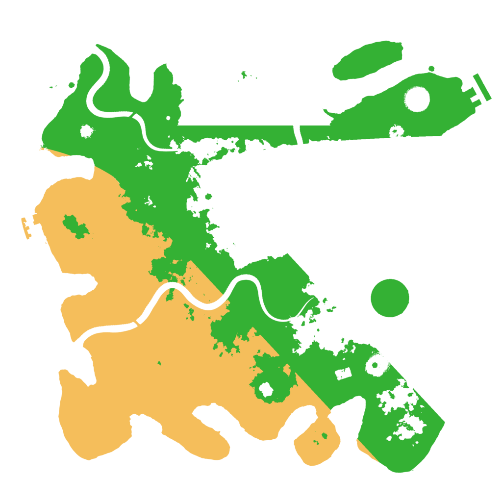 Biome Rust Map: Procedural Map, Size: 3500, Seed: 500718005