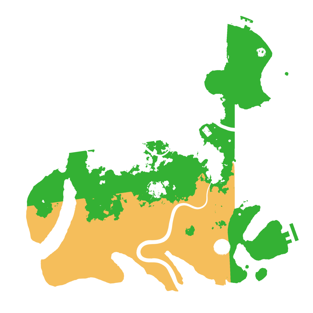 Biome Rust Map: Procedural Map, Size: 3500, Seed: 459271022