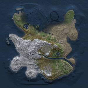 Thumbnail Rust Map: Procedural Map, Size: 2500, Seed: 570226210, 9 Monuments