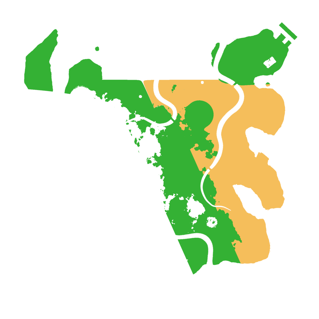 Biome Rust Map: Procedural Map, Size: 3000, Seed: 10498
