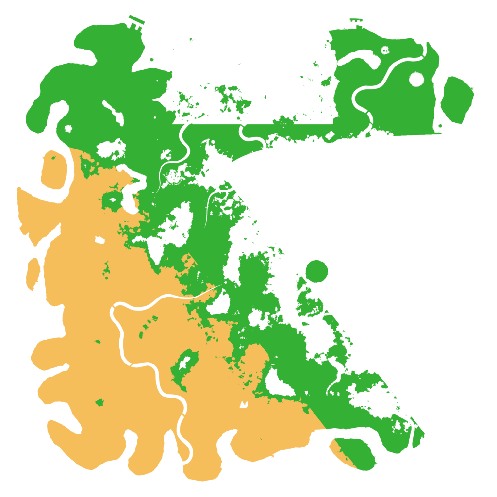 Biome Rust Map: Procedural Map, Size: 6000, Seed: 1378658751
