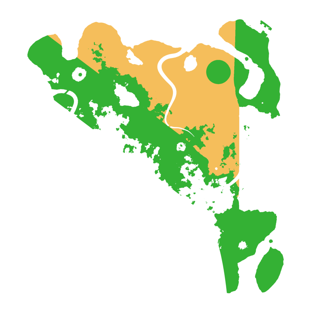 Biome Rust Map: Procedural Map, Size: 3500, Seed: 9271113