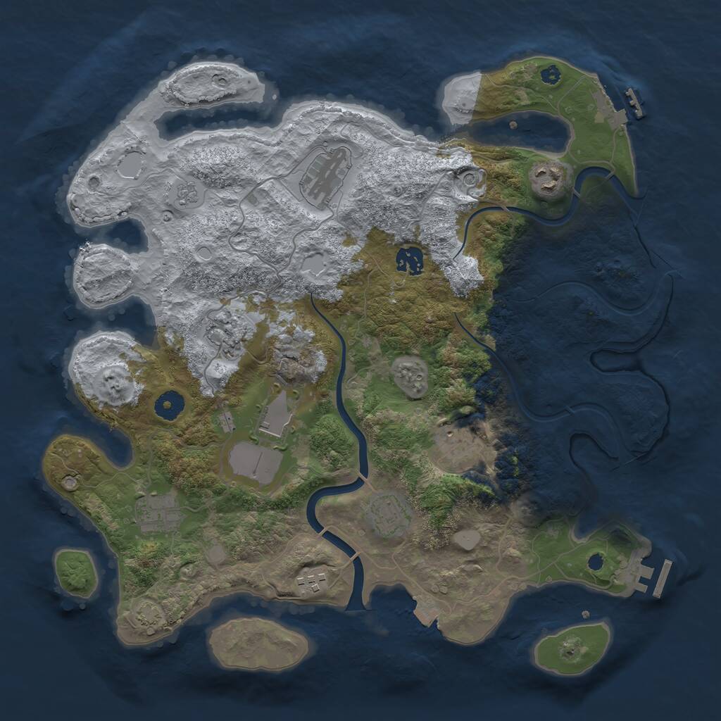 Rust Map: Procedural Map, Size: 3750, Seed: 19022026, 15 Monuments