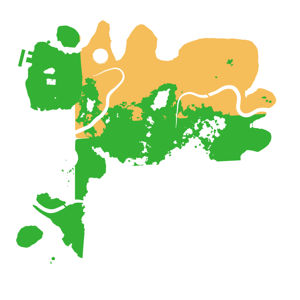 Biome Rust Map: Procedural Map, Size: 3500, Seed: 1340707258