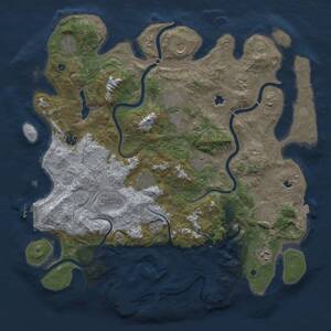 Thumbnail Rust Map: Procedural Map, Size: 4500, Seed: 284528031, 17 Monuments