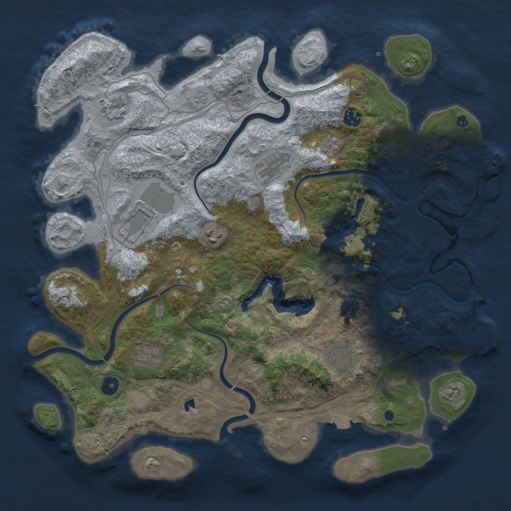 Rust Map: Procedural Map, Size: 4250, Seed: 19022026, 14 Monuments