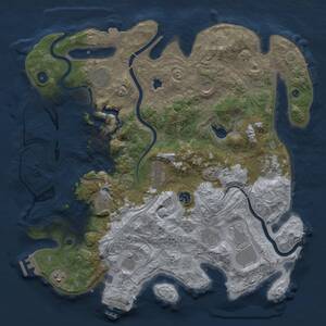 Thumbnail Rust Map: Procedural Map, Size: 4250, Seed: 988763906, 17 Monuments