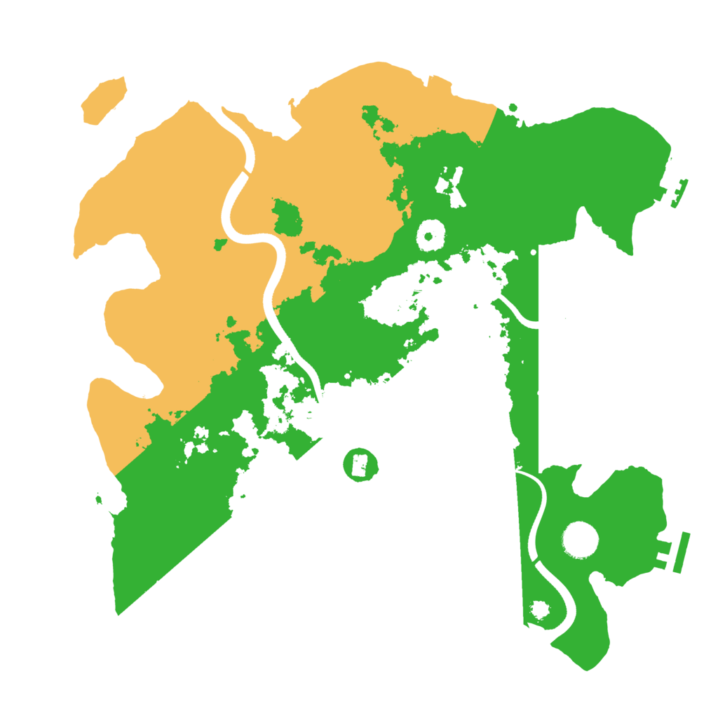 Biome Rust Map: Procedural Map, Size: 3500, Seed: 318830787