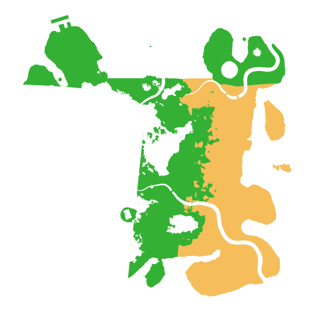 Biome Rust Map: Procedural Map, Size: 3500, Seed: 1008367472