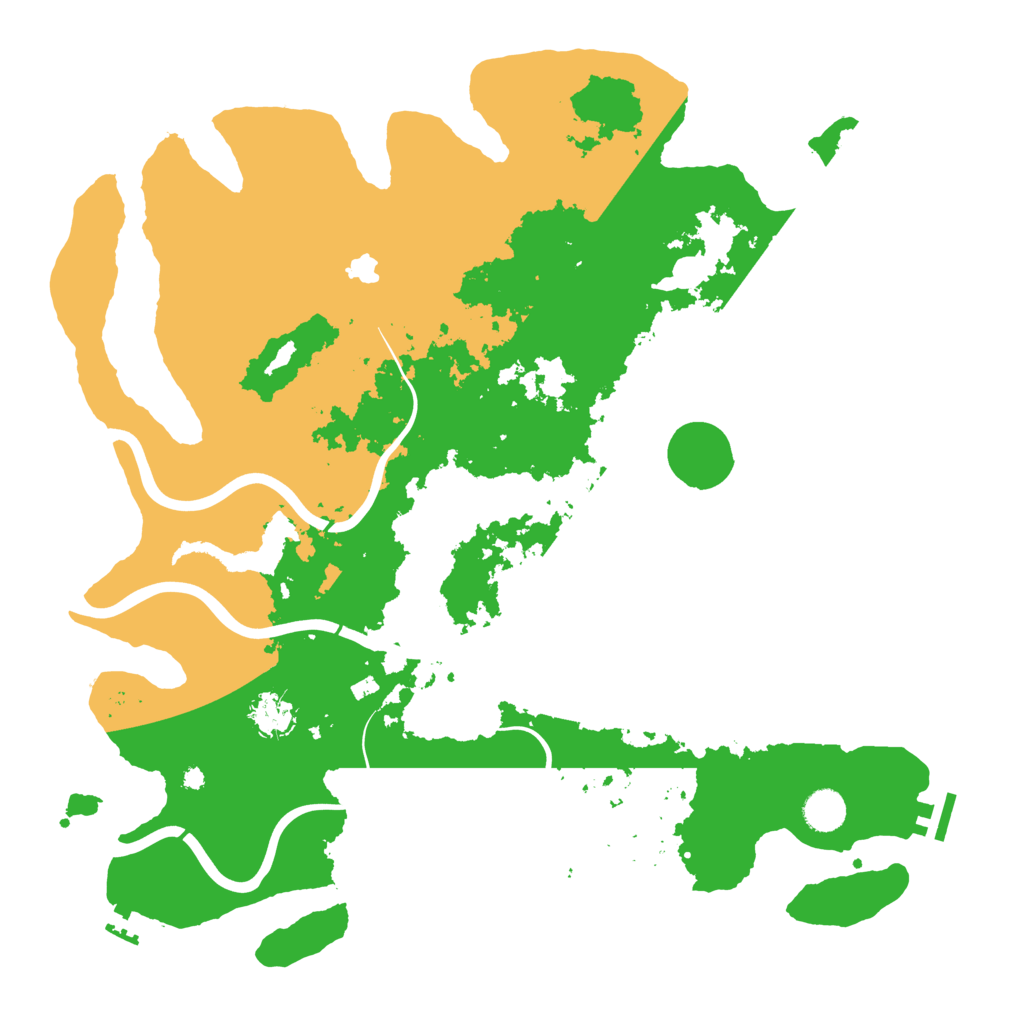 Biome Rust Map: Procedural Map, Size: 4250, Seed: 18781