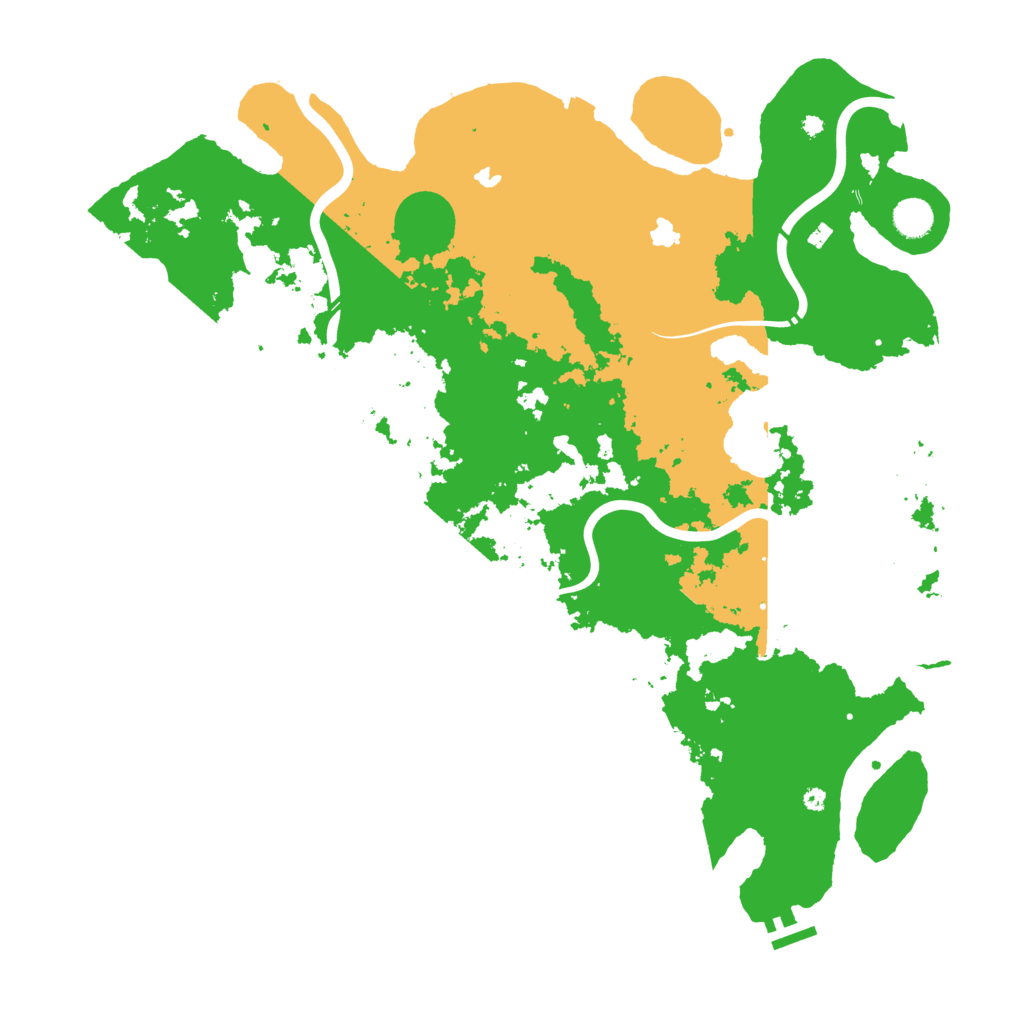 Biome Rust Map: Procedural Map, Size: 4500, Seed: 1380199606