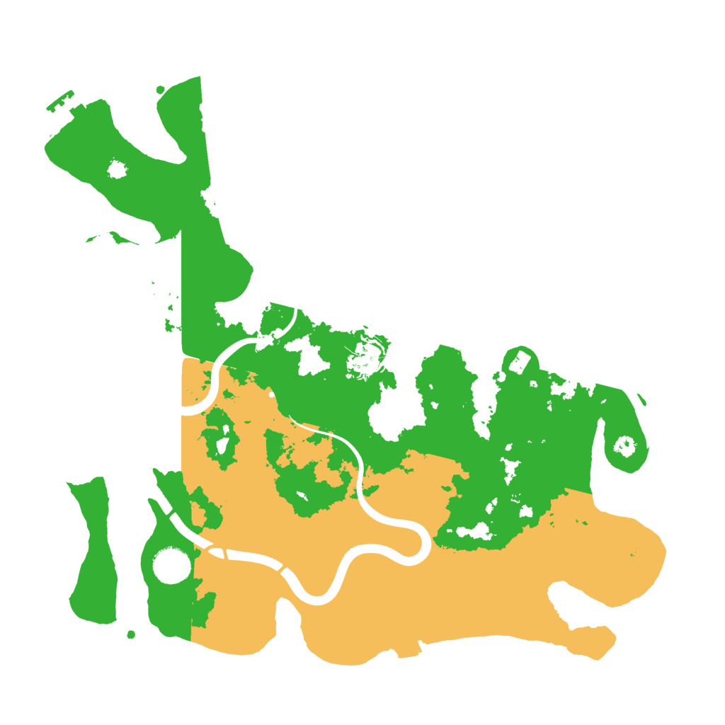 Biome Rust Map: Procedural Map, Size: 3500, Seed: 1679446195