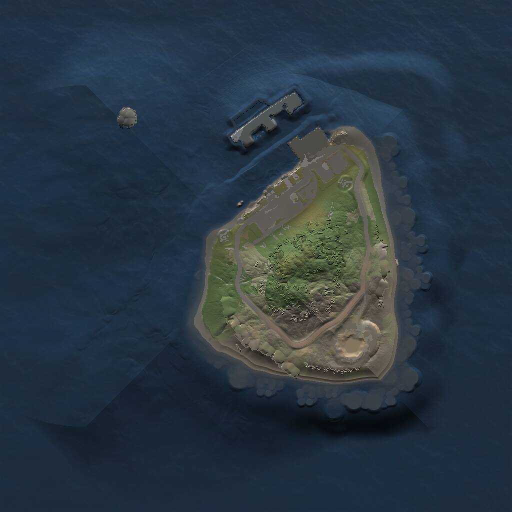 Rust Map: Procedural Map, Size: 1000, Seed: 912101496, 2 Monuments