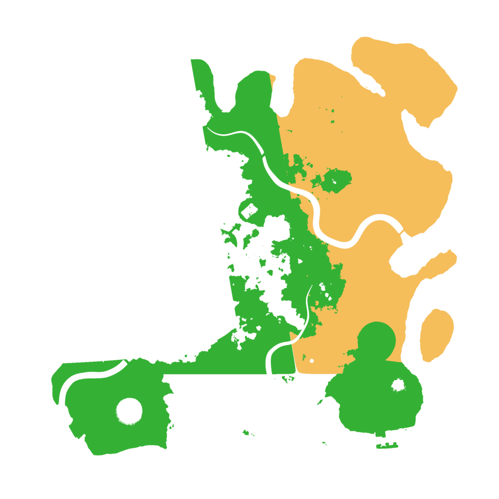 Biome Rust Map: Procedural Map, Size: 3500, Seed: 69267583