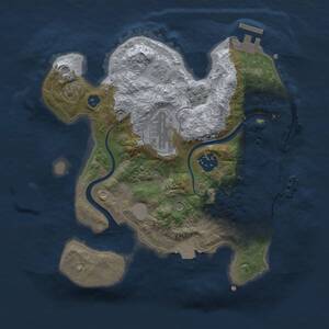 Thumbnail Rust Map: Procedural Map, Size: 2700, Seed: 75667223, 8 Monuments