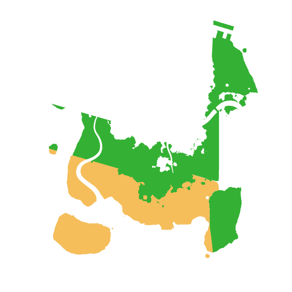 Biome Rust Map: Procedural Map, Size: 2700, Seed: 75667223