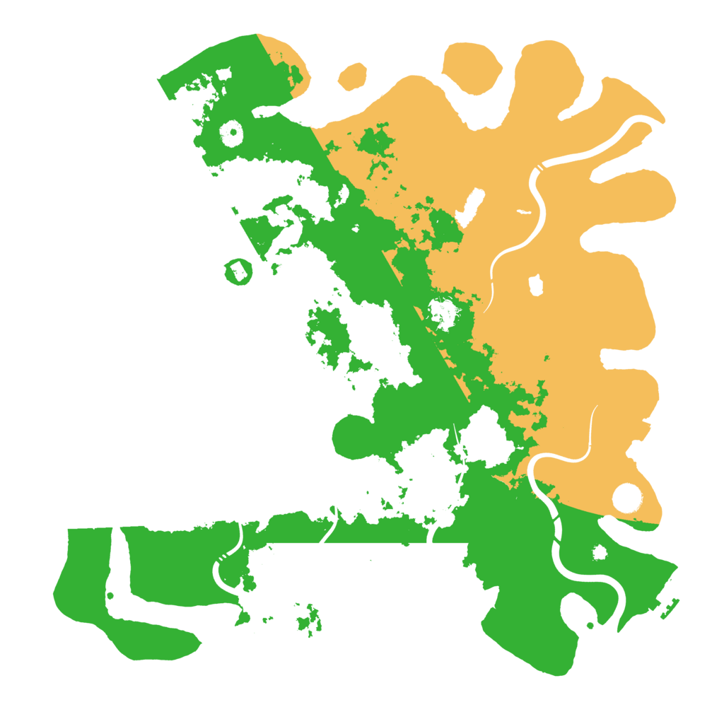 Biome Rust Map: Procedural Map, Size: 4350, Seed: 3427645
