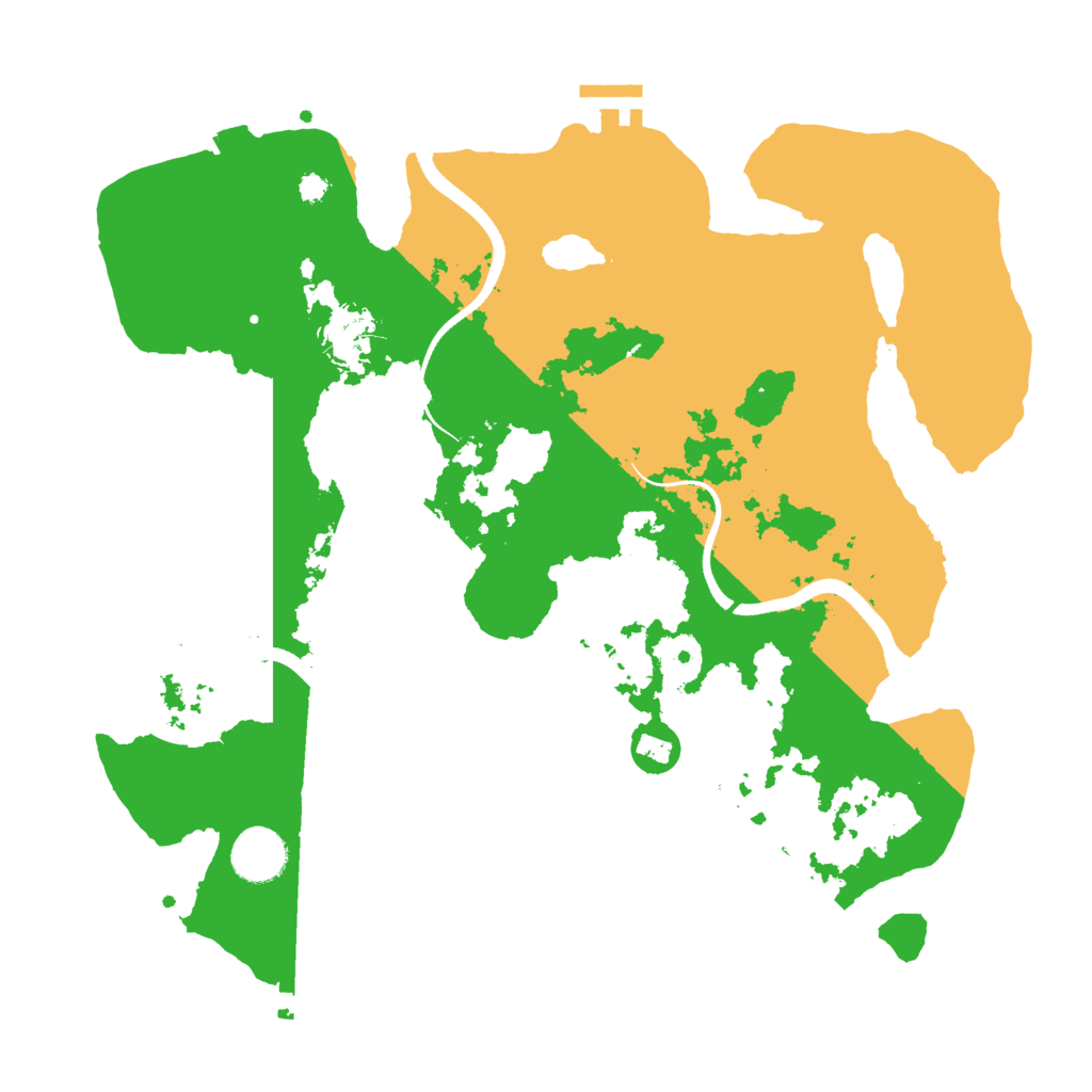 Biome Rust Map: Procedural Map, Size: 3500, Seed: 233883811