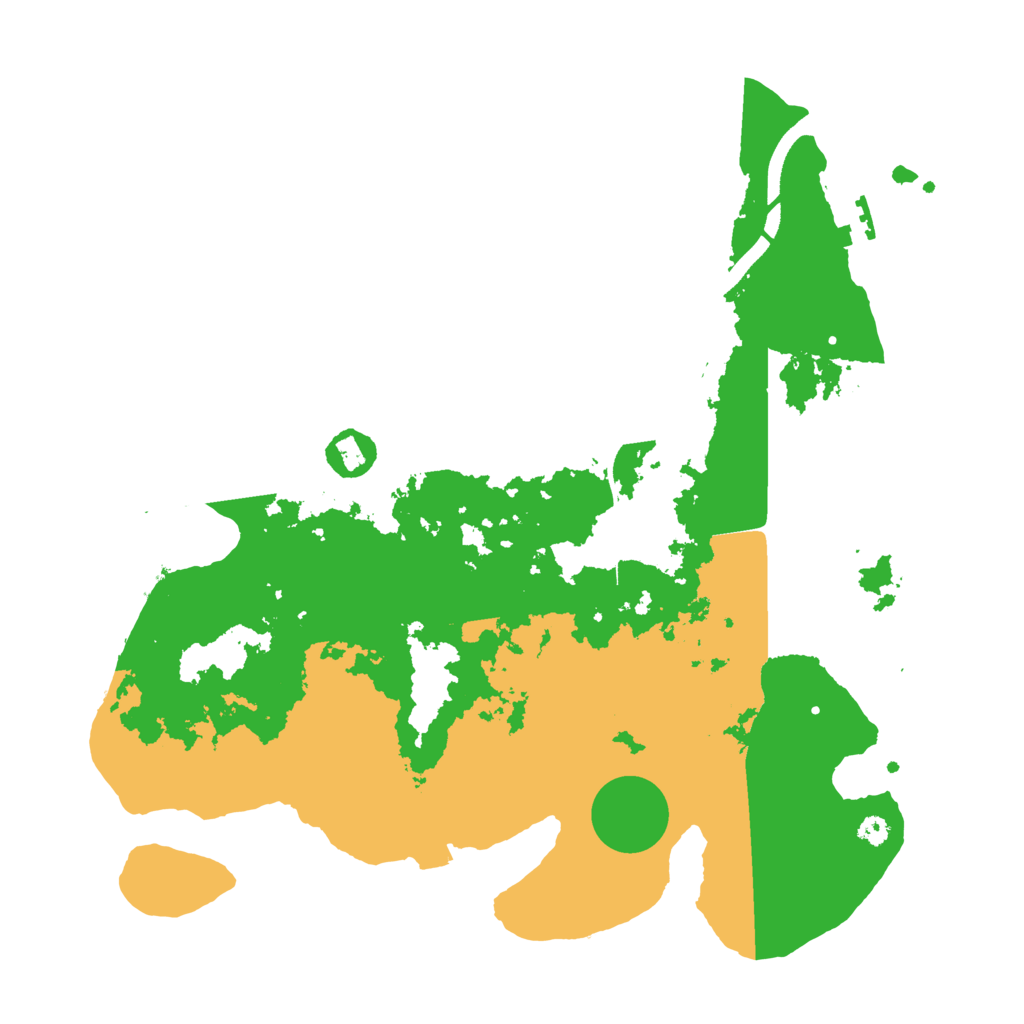 Biome Rust Map: Procedural Map, Size: 3500, Seed: 244197632