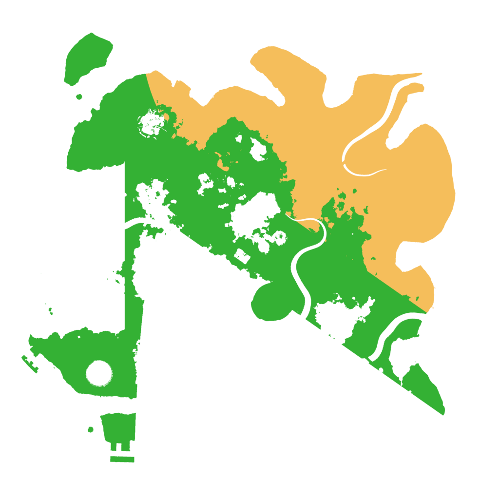 Biome Rust Map: Procedural Map, Size: 3500, Seed: 563985573