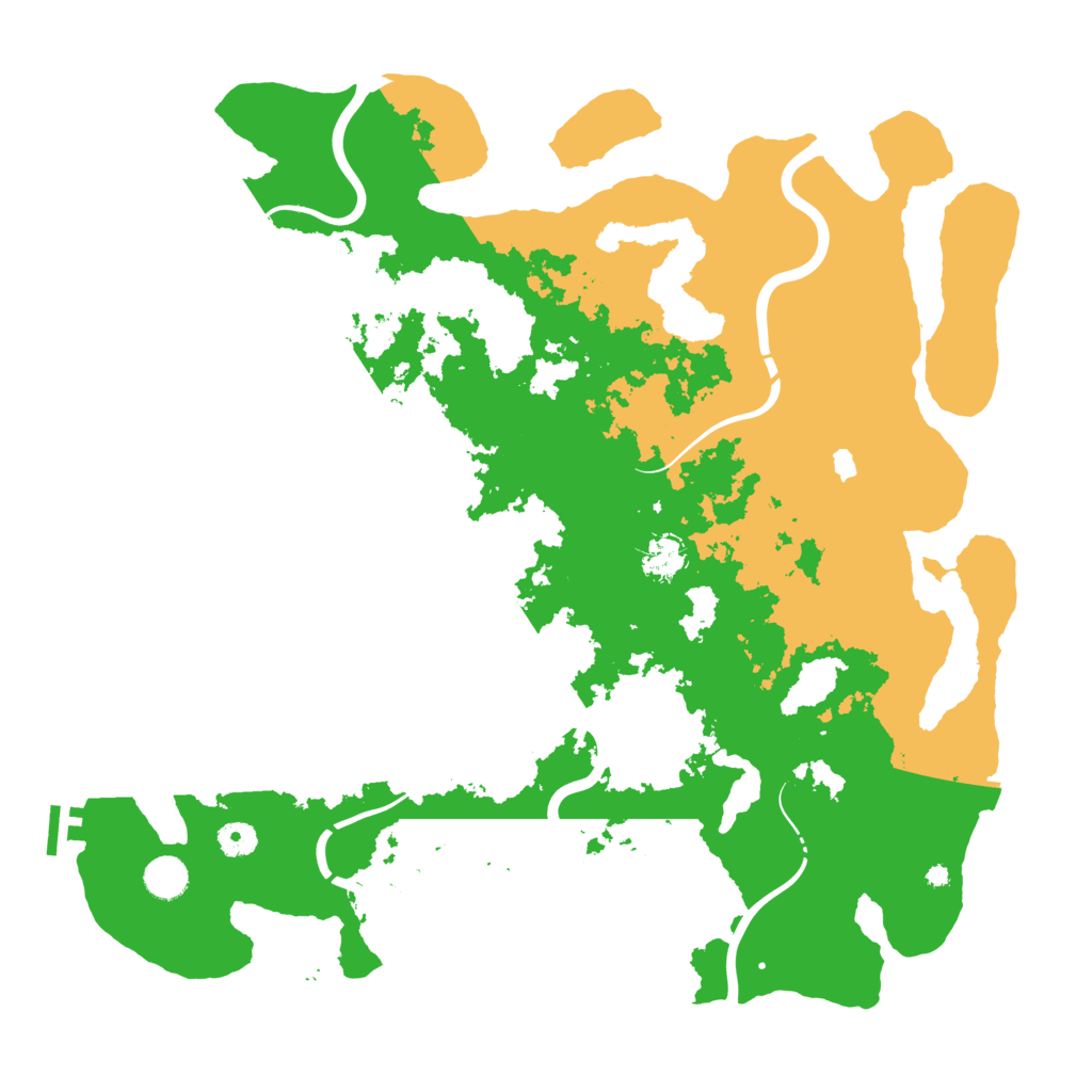 Biome Rust Map: Procedural Map, Size: 4400, Seed: 5474