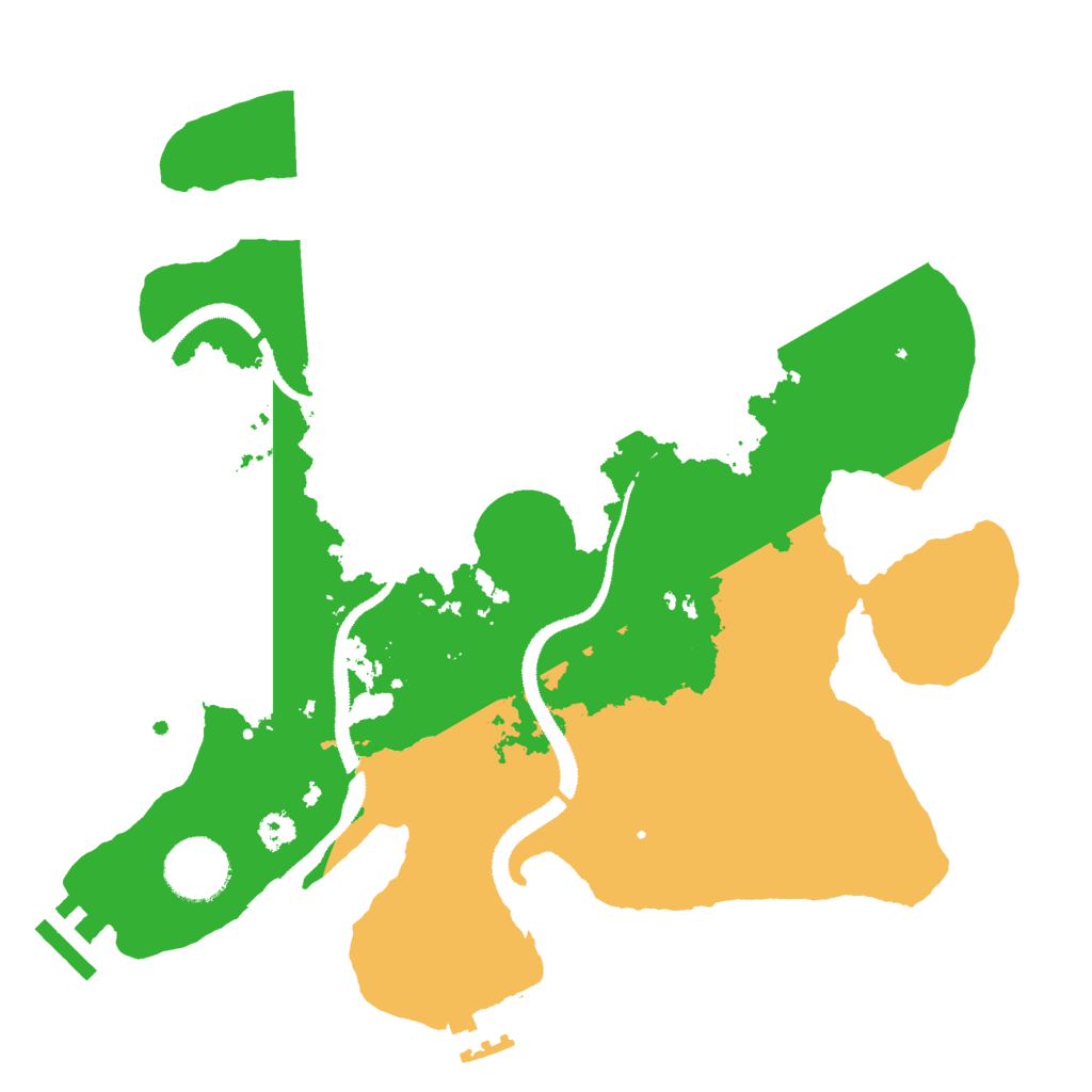 Biome Rust Map: Procedural Map, Size: 3000, Seed: 1242645758