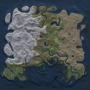 Thumbnail Rust Map: Procedural Map, Size: 5000, Seed: 248577, 17 Monuments